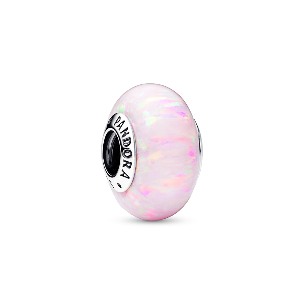 Sølv Opaliserende Rosa Charm