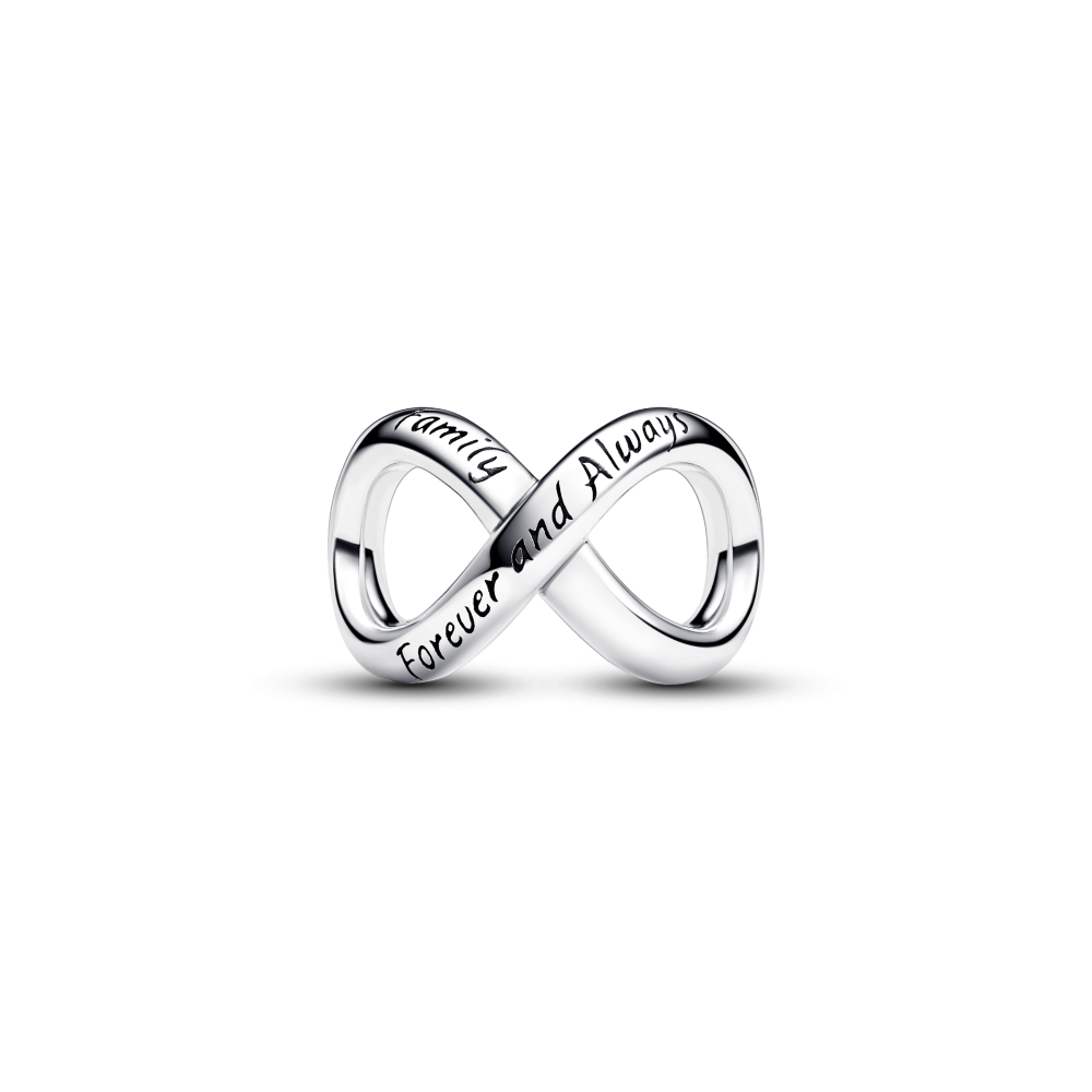 Sølv "Forever & Always" Infinity Charm