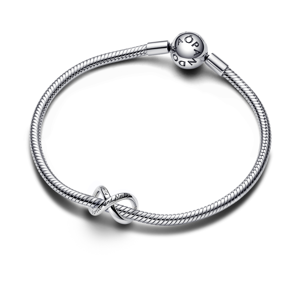 Sølv "Forever & Always" Infinity Charm - Bilde 3