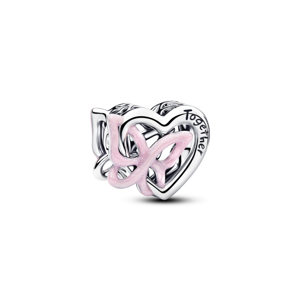 Disney Stitch Rose Muranoglass sølv Charm