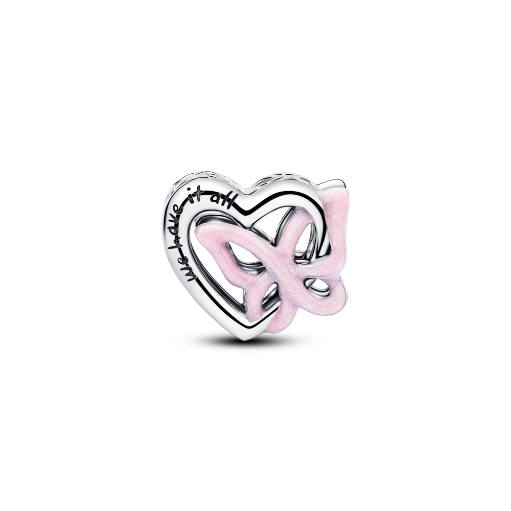 Disney Stitch Rose Muranoglass sølv Charm - Bilde 2