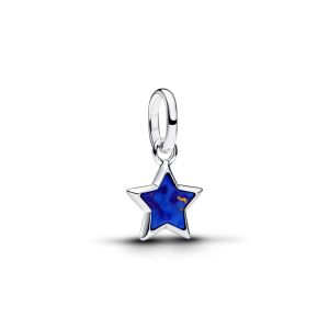 Pandora Blå Stjerne Mini Hengende Charm