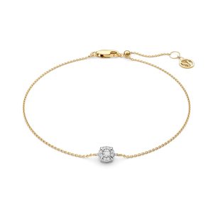 Sif Jakobs Jewellery Bracelet Rome - 14k yellow gold or white gold 0.09 ct TW G-H VS lab-grown diamonds