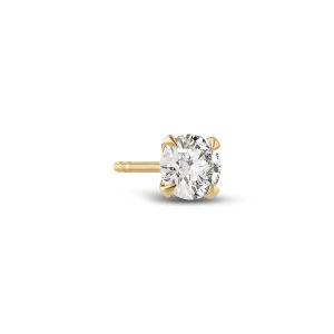Sif Jakobs Jewellery Solitaire earring Venice Single - 14k yellow gold or white gold 0.11-0.50 ct TW G-H VS lab-grown di