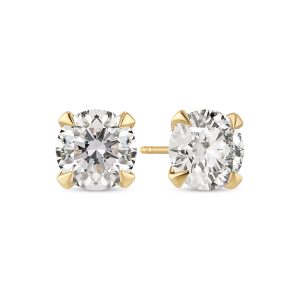 Sif Jakobs Jewellery Earrings Venice Solitaire - 14k yellow gold or white gold 0.22-3.00 ct TW G-H VS lab-grown diamonds