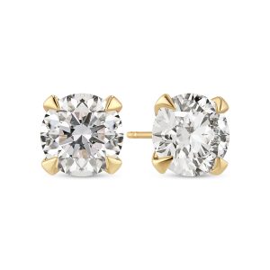 Sif Jakobs Jewellery Earrings Venice Solitaire - 14k yellow gold or white gold 0.22-3.00 ct TW G-H VS lab-grown diamonds