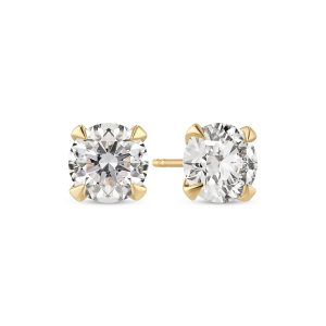 Sif Jakobs Jewellery Earrings Venice Solitaire - 14k yellow gold or white gold 0.22-3.00 ct TW G-H VS lab-grown diamonds