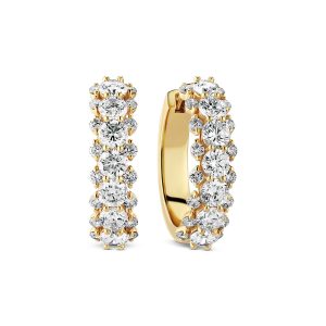 Sif Jakobs Jewellery Earrings fior - 14k yellow gold or white gold 0.88-2.43 ct TW G-H VS lab-grown diamonds