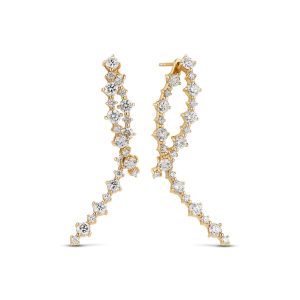 Sif Jakobs Jewellery Earrings Brina Creolo - 14k yellow gold or white gold 0.85 ct TW G-H VS lab-grown diamonds