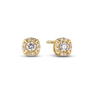 Sif Jakobs Jewellery Earrings Rome - 14k yellow gold gold with 0.17ct TW G-H VS lab-grown diamonds