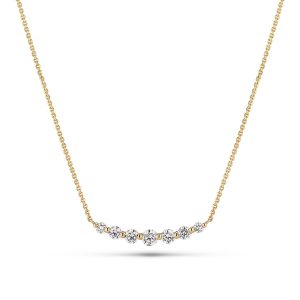 Sif Jakobs Jewellery Necklace Tiara - 14k yellow gold or white gold 0.37-0.46 ct TW G-H VS lab-grown diamonds