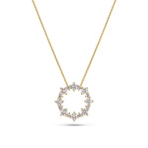 Sif Jakobs Jewellery Necklace Brina - 14k yellow gold or white gold 0.81 ct TW G-H VS lab-grown diamonds