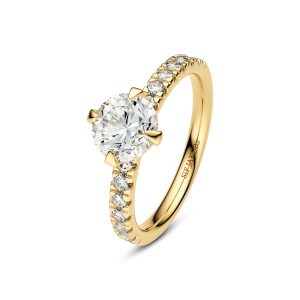 Sif Jakobs Jewellery Ring Venice Solitaire - 14k yellow gold or white gold 0.50-3.00 ct TW G-H VS lab-grown diamonds