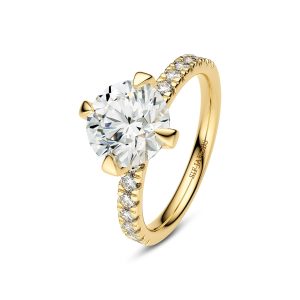 Sif Jakobs Jewellery Ring Venice Solitaire - 14k yellow gold or white gold 0.50-3.00 ct TW G-H VS lab-grown diamonds