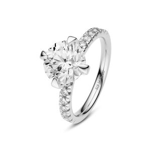 Sif Jakobs Jewellery Ring Venice Solitaire - 14k yellow gold or white gold 0.50-3.00 ct TW G-H VS lab-grown diamonds