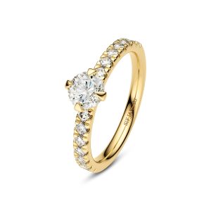 Sif Jakobs Jewellery Ring Venice Solitaire - 14k yellow gold or white gold 0.50-3.00 ct TW G-H VS lab-grown diamonds