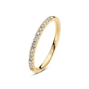 Sif Jakobs Jewellery Ring Alba - 14k yellow gold or white gold 0.2 3ct TW G-H VS lab-grown diamonds