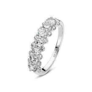 Sif Jakobs Jewellery Ring fior - 14k yellow gold or white gold 1.22 ct TW G-H VS lab-grown diamonds