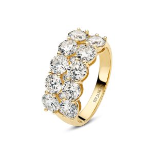 Sif Jakobs Jewellery Ring Ariccia - 14k yellow gold or white gold 3.62 ct TW G-H VS lab-grown diamonds