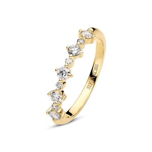 Sif Jakobs Jewellery Ring Brina - 14k yellow gold or white gold 0.50 ct TW G-H VS lab-grown diamonds