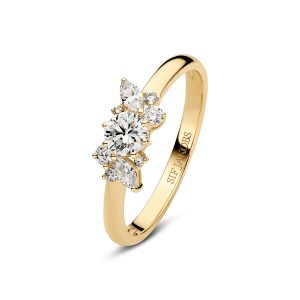 Sif Jakobs Jewellery Ring Lovere - 14k yellow gold or white gold 0.58 ct TW G-H VS lab-grown diamonds